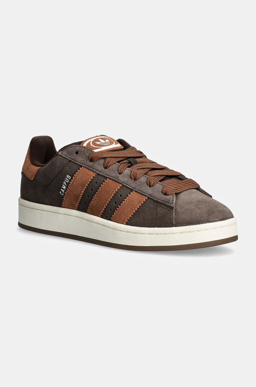 adidas Originals sneakers din piele întoarsă Campus 00s culoarea maro, ID1417