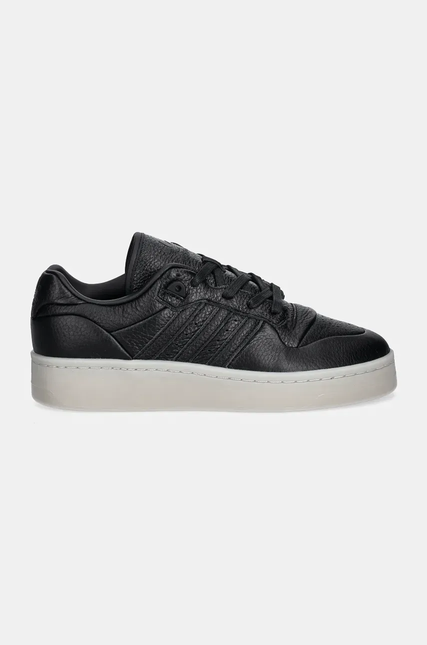 Кожаные кроссовки adidas Originals Rivalry Lux Low цвет чёрный ID3950 Кожаные кроссовки adidas Originals Rivalry Lux Low цвет чёрный ID3950