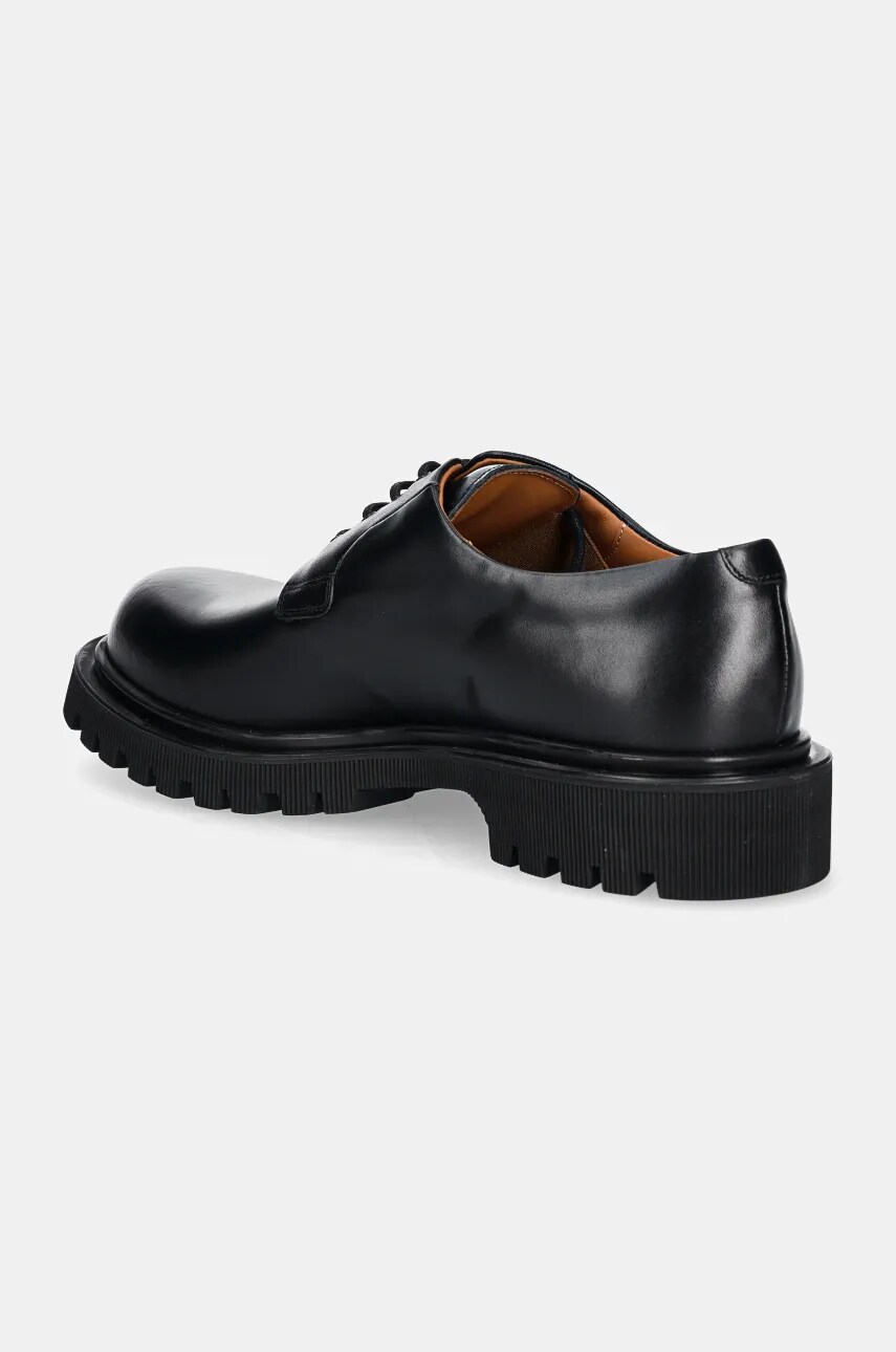 Common Projects bőr félcipő Chunky Derby fekete, férfi, 2451 termék 2. képe