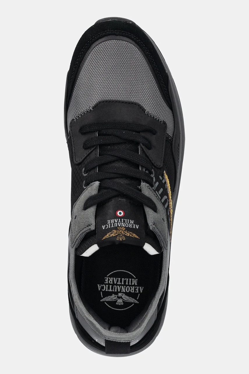 Αθλητικά Aeronautica Militare χρώμα: μαύρο, SC286CT3377 φωτογραφία