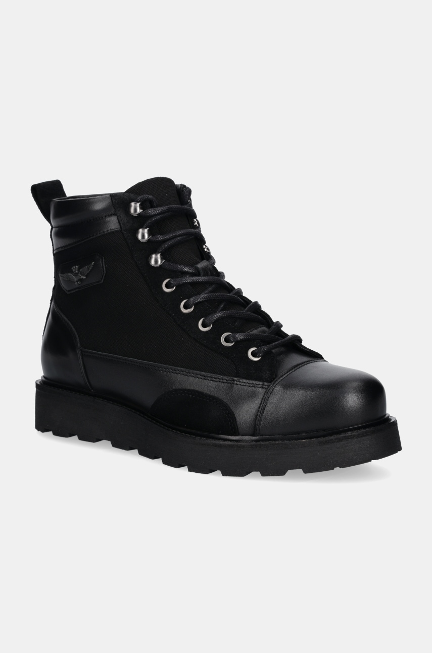 Aeronautica Militare pantofi barbati, culoarea negru, SC282PL253 Aeronautica Militare pantofi barbati, culoarea negru, SC282PL253