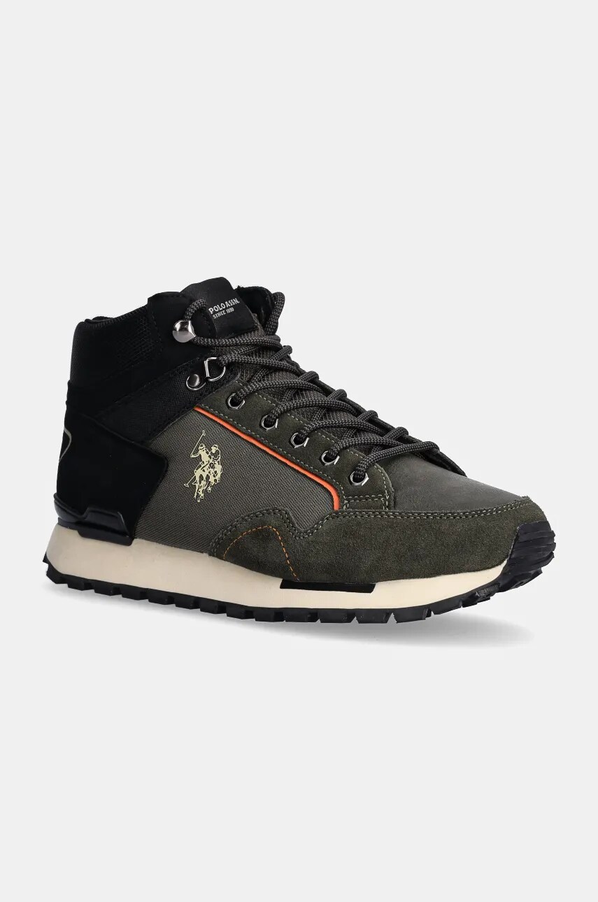 U.S. Polo Assn. bocanci ARON barbati, culoarea verde, ARON005M/DTY1