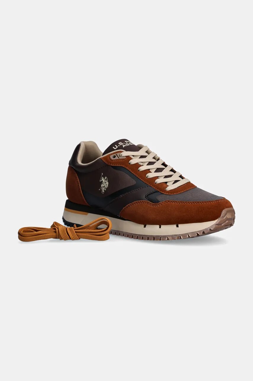 U.S. Polo Assn. sneakers JUSTIN culoarea maro, JUSTIN001M/DYN1