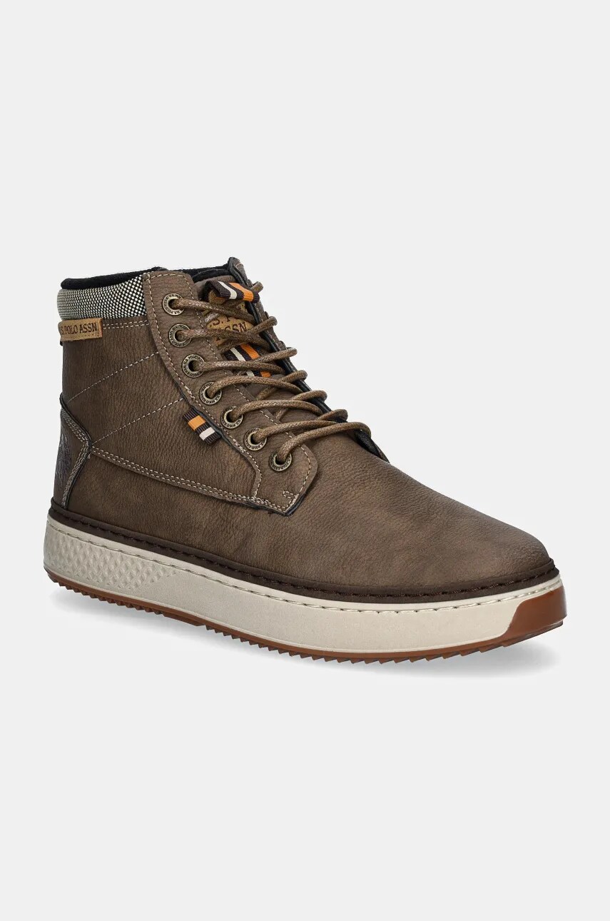 U.S. Polo Assn. bocanci MOKKA barbati, culoarea maro, MOKKA001M/DU1