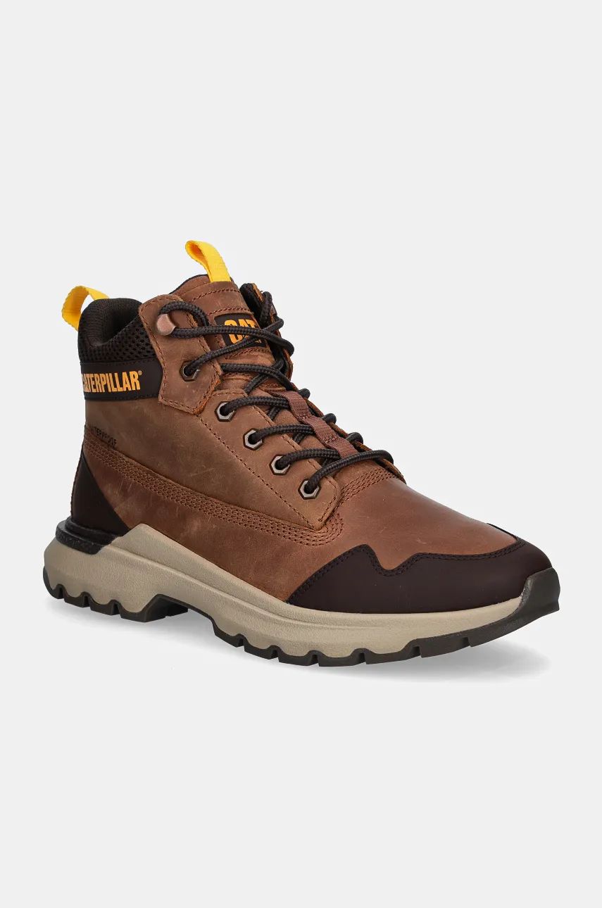 Caterpillar pantofi COLORADO SNEAKER WP barbati, culoarea maro, P725948