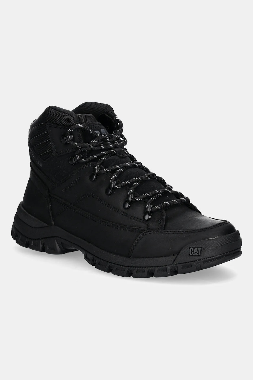 Caterpillar ghete de piele THRESHOLD HIKER WP barbati, culoarea negru, P725957 Caterpillar ghete de piele THRESHOLD HIKER WP barbati, culoarea negru, P725957