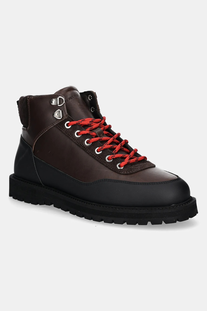 GARMENT PROJECT ghete de piele Olaf Lace-Up Boot bărbați, culoarea maro, GPF2608 GARMENT PROJECT ghete de piele Olaf Lace-Up Boot bărbați, culoarea maro, GPF2608