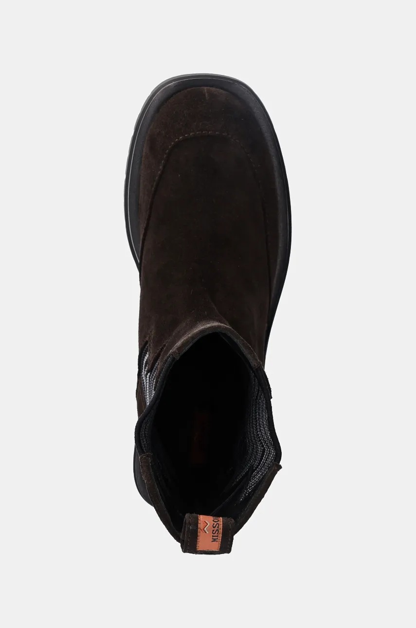 Ψηλές μπότες Missoni Dani χρώμα: καφέ, MM63_046 φωτογραφία