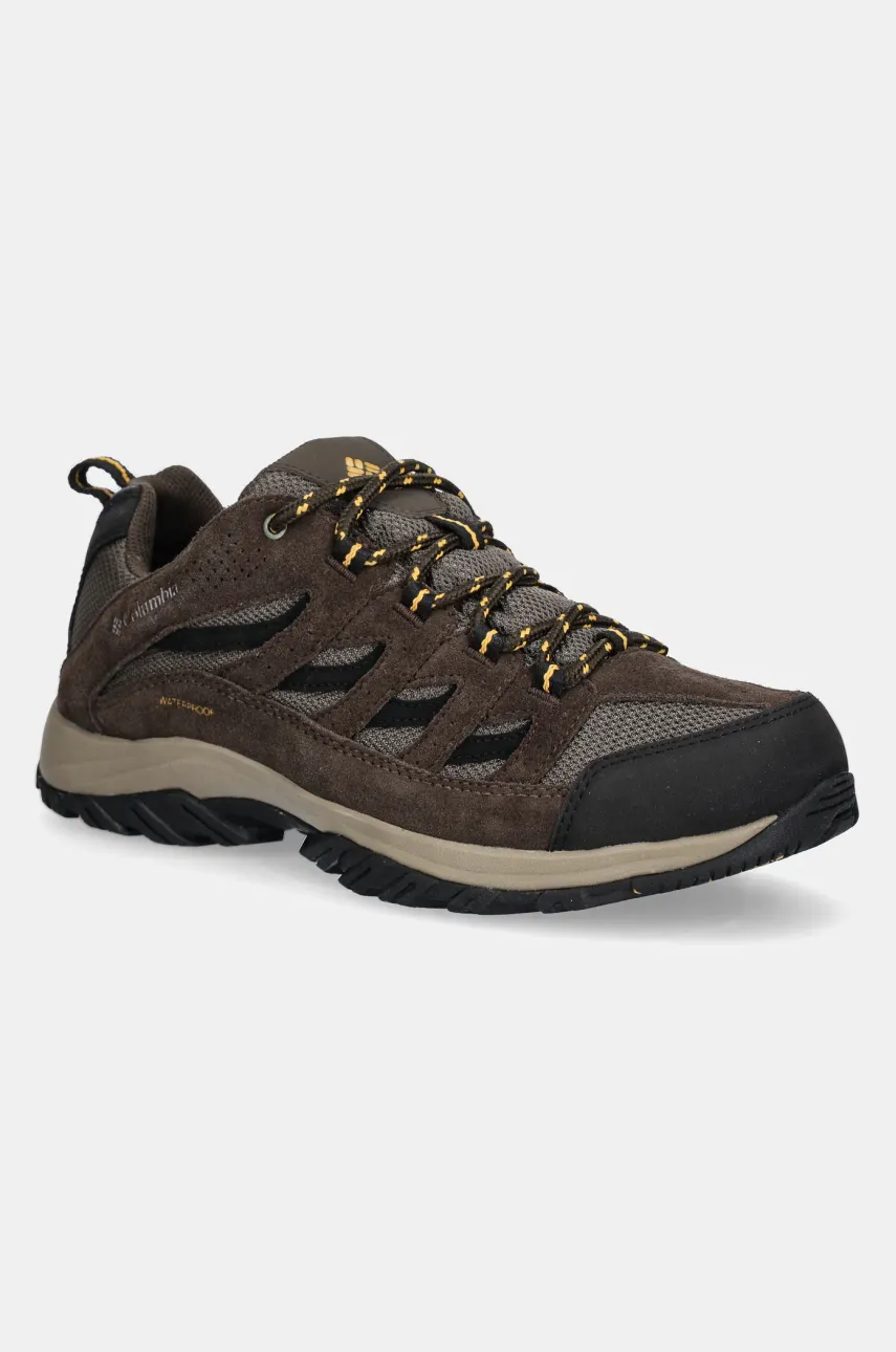 Columbia pantofi Crestwood Waterproof bărbați, culoarea maro, 2100651