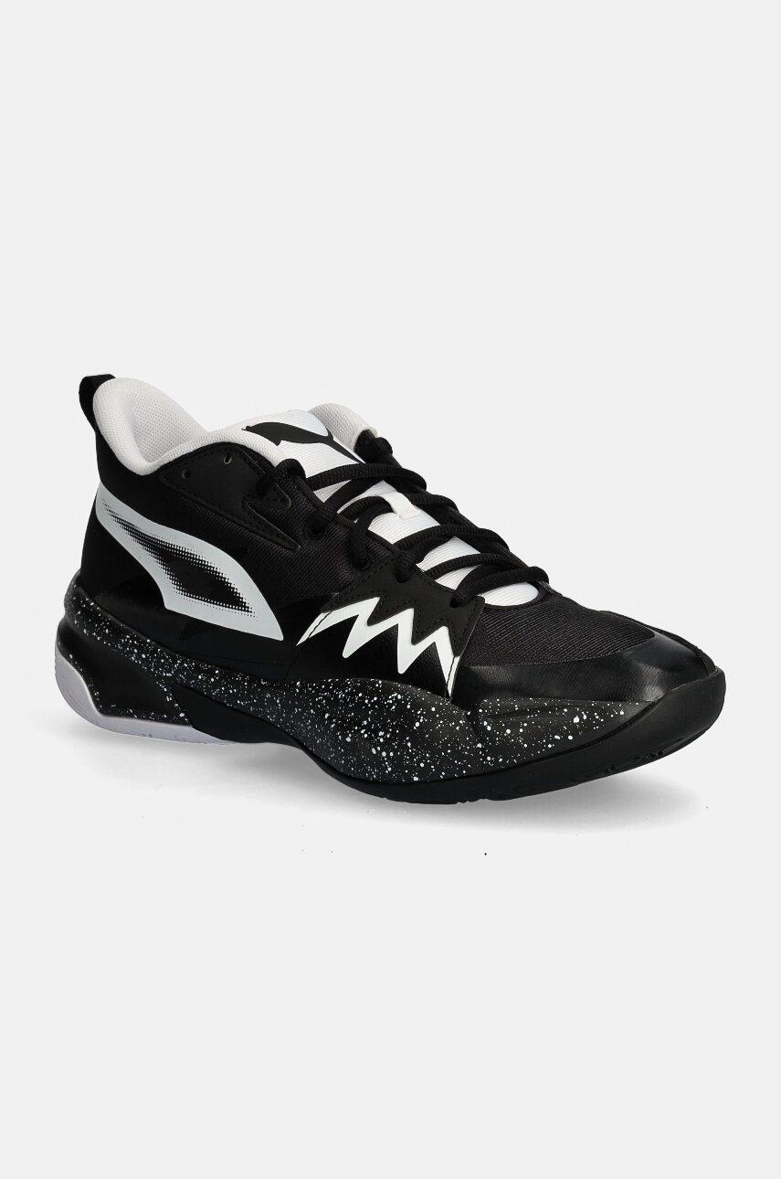 Levně Basketbalové boty Puma Genetics Speckle černá barva, 310405
