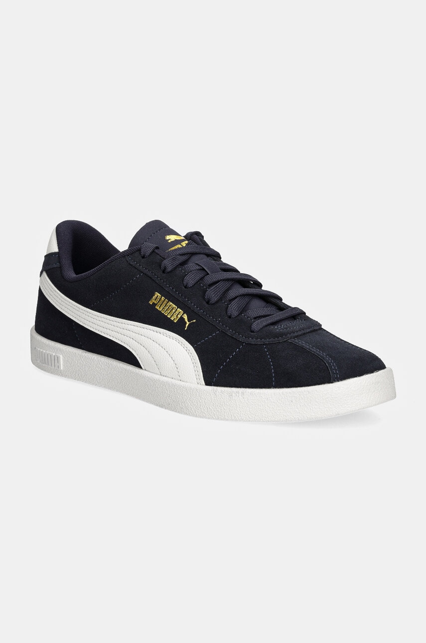 Puma Adidasi din piele intoarsa Puma Club II culoarea albastru marin, 397444