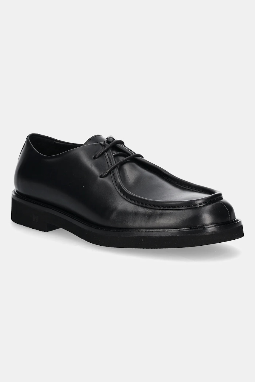 Karl Lagerfeld pantofi de piele NEIL barbati, culoarea negru, KL16134
