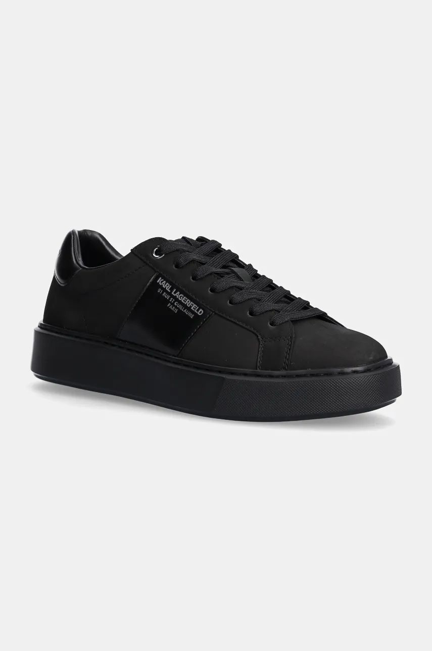 Karl Lagerfeld sneakers din piele MAXI KUP RSG culoarea negru, KL52218