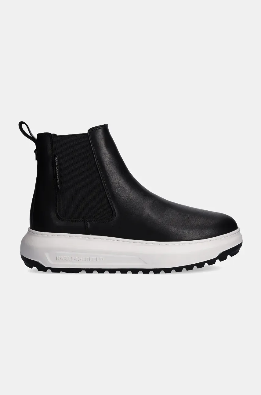 Кожаные полусапоги Karl Lagerfeld KAPRI LUG мужские цвет чёрный KL57540 Кожаные полусапоги Karl Lagerfeld KAPRI LUG мужские цвет чёрный KL57540