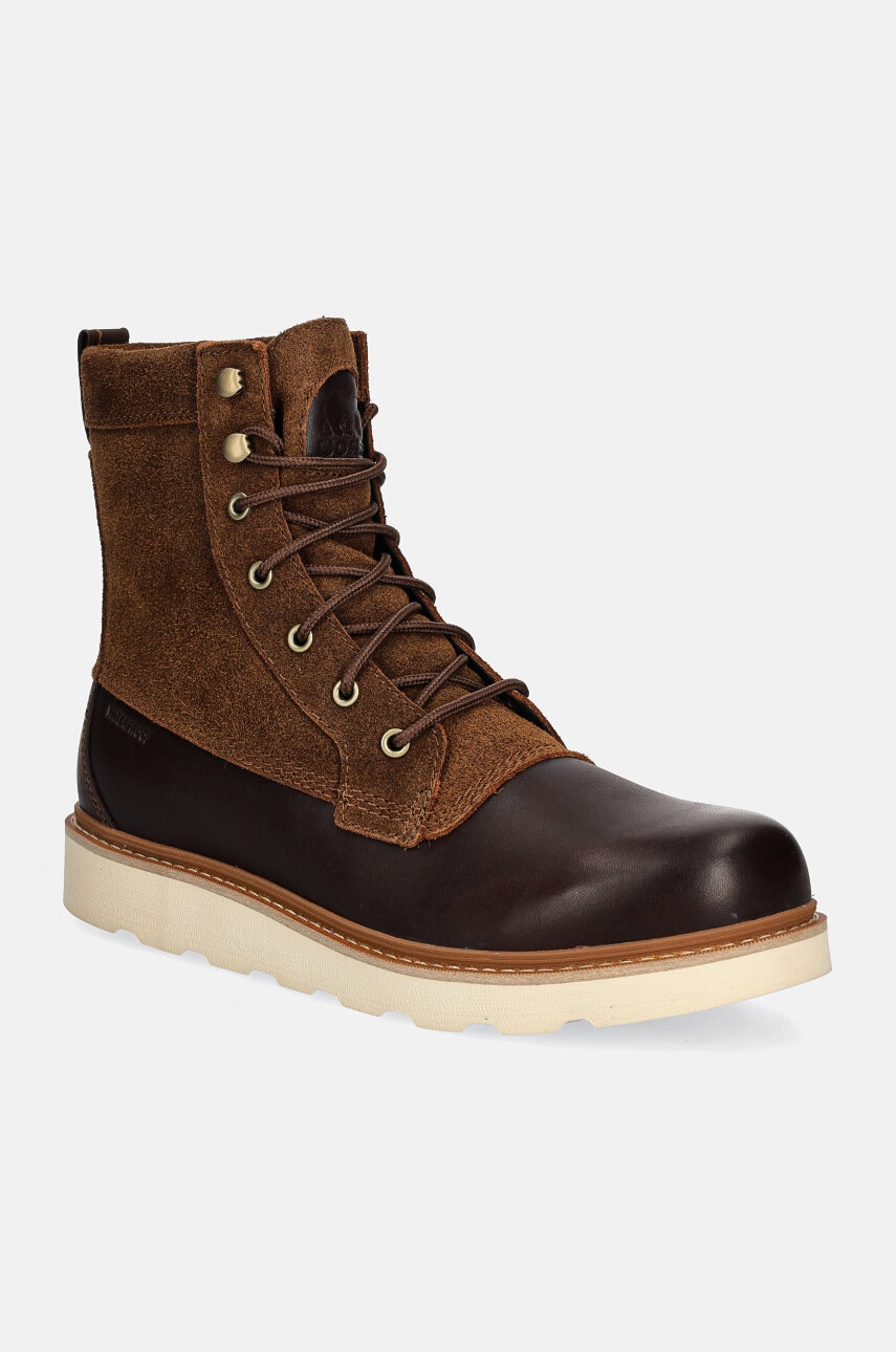 Sorel ghete de piele SLABTOWN 62 CARIBOU 100 barbati, culoarea maro, 2078321242 Sorel ghete de piele SLABTOWN 62 CARIBOU 100 barbati, culoarea maro, 2078321242
