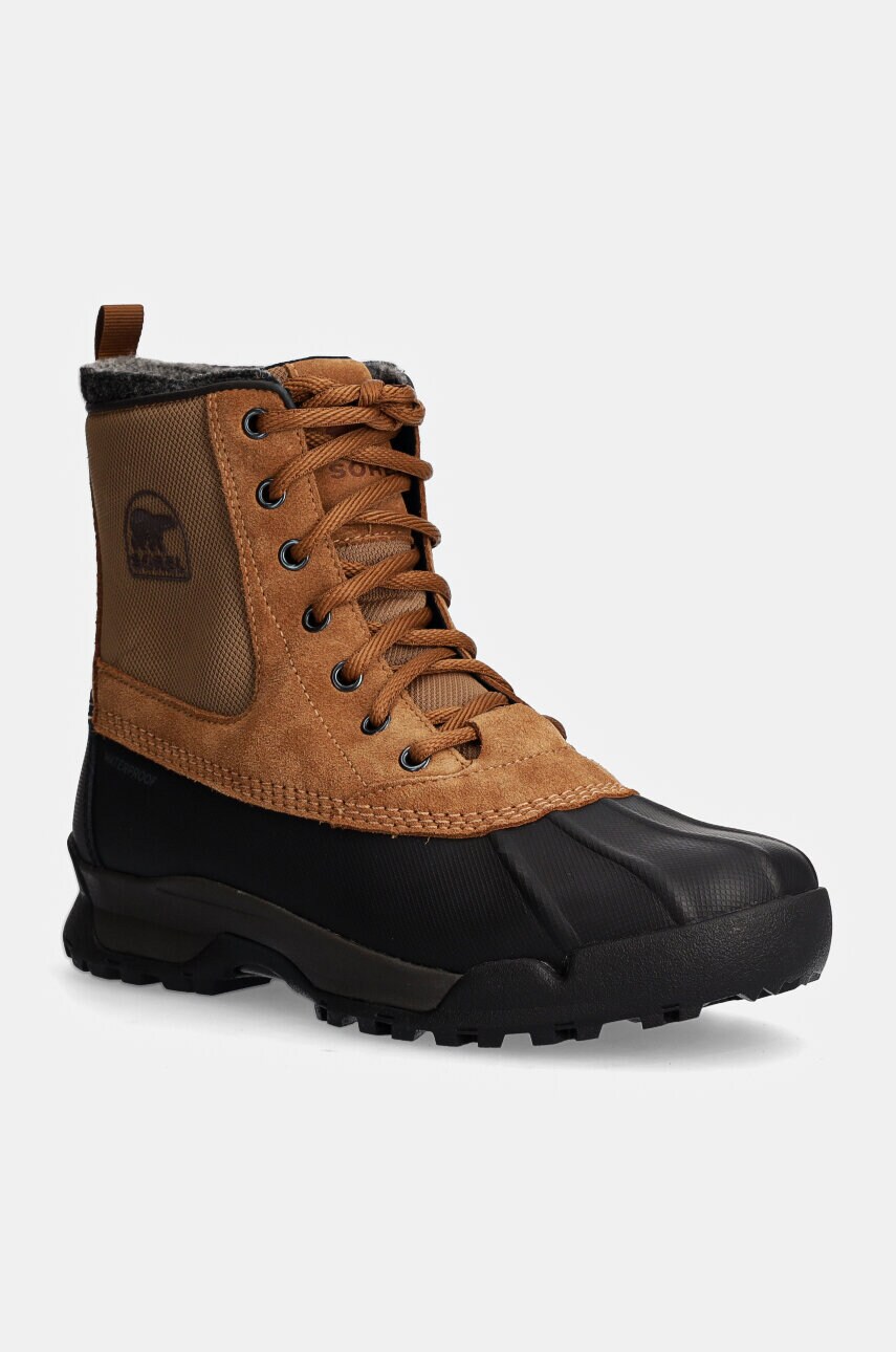 Sorel pantofi BUXTON LITE BOOT WP 200g barbati, culoarea maro, 2078361286