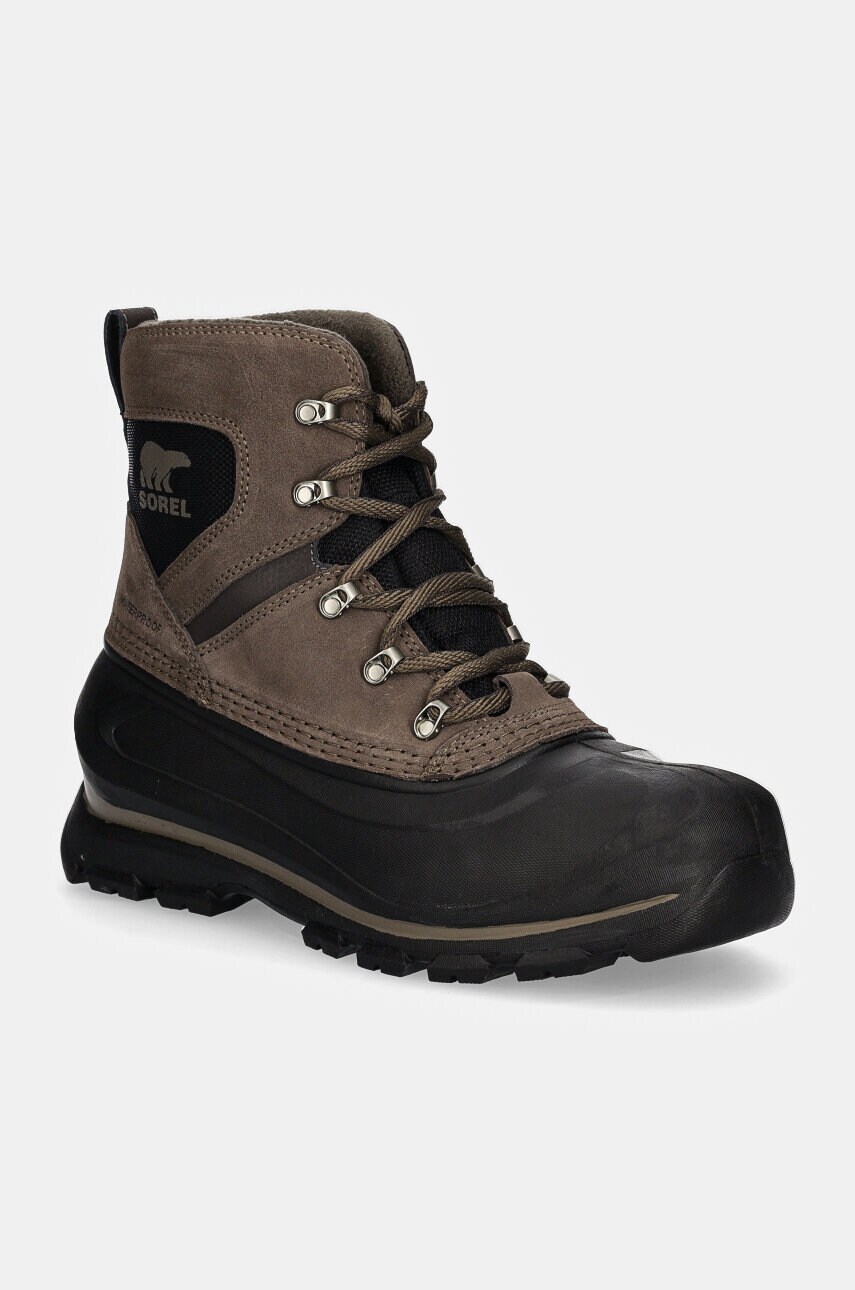 Sorel pantofi BUXTON LACE WP 24 barbati, culoarea verde, 2084901245