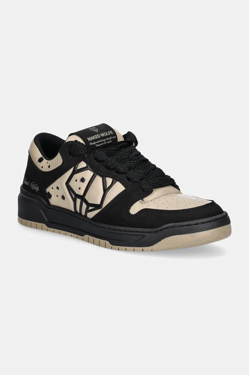 Naked Wolfe sneakers din piele CM-00 culoarea negru, CM-00 Black Nubuck Latte Lth Naked Wolfe sneakers din piele CM-00 culoarea negru, CM-00 Black Nubuck Latte Lth