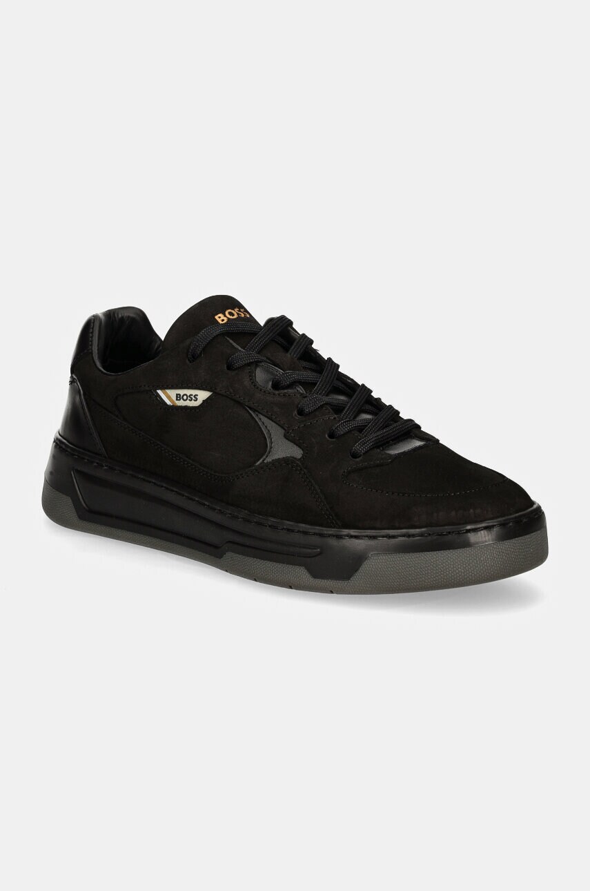 BOSS sneakers din piele Baltimore culoarea negru, 50529516
