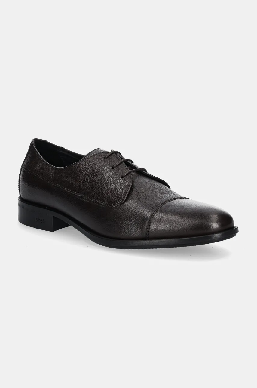 BOSS pantofi de piele Colby barbati, culoarea maro, 50529089 BOSS pantofi de piele Colby barbati, culoarea maro, 50529089