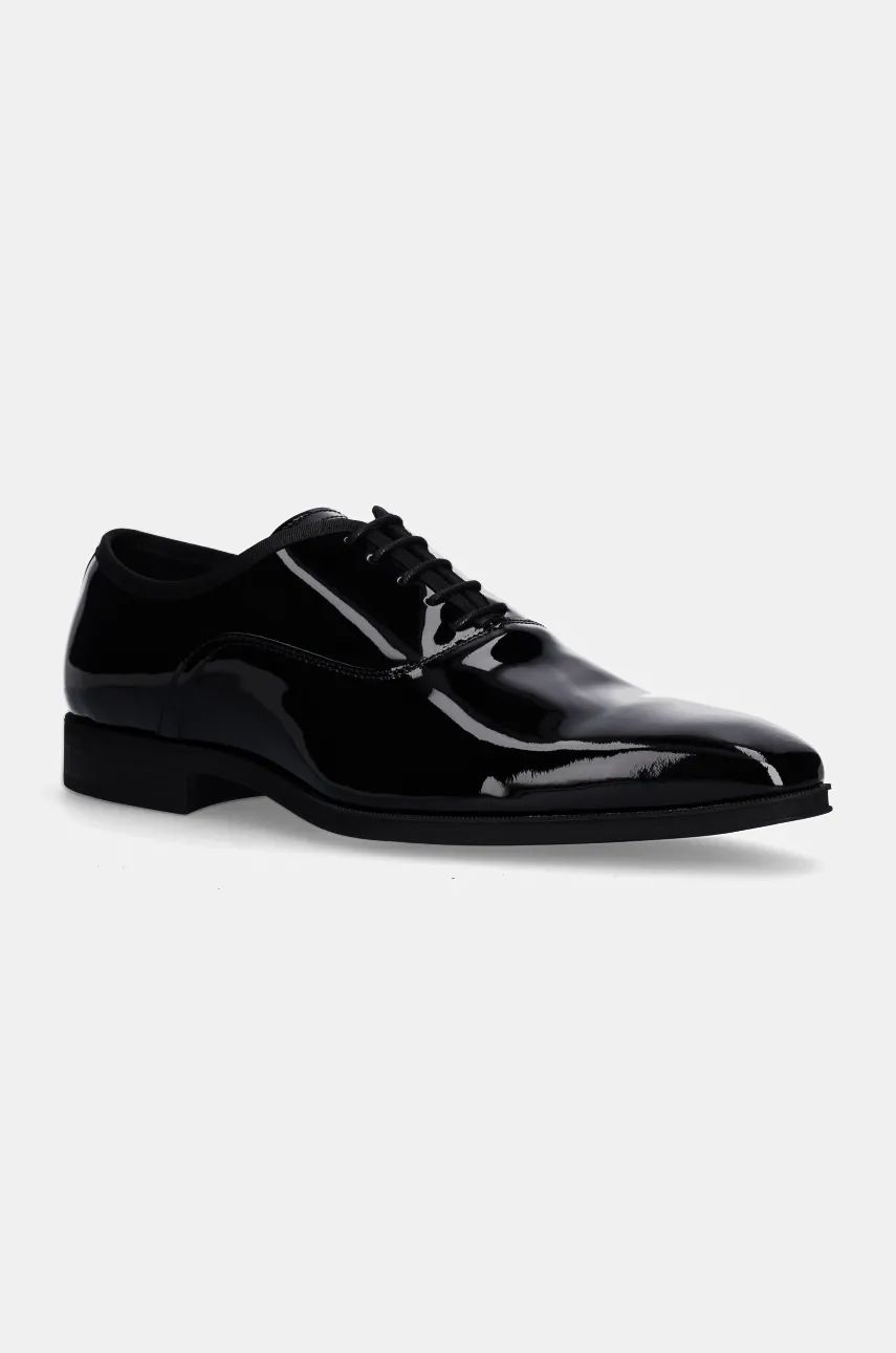 BOSS pantofi de piele Theon barbati, culoarea negru, 50529256