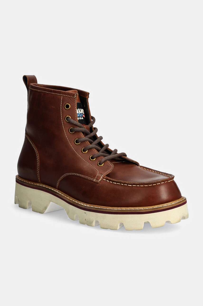 Blauer ghete de piele RUSK barbati, culoarea maro, F4RUSK03.LEP