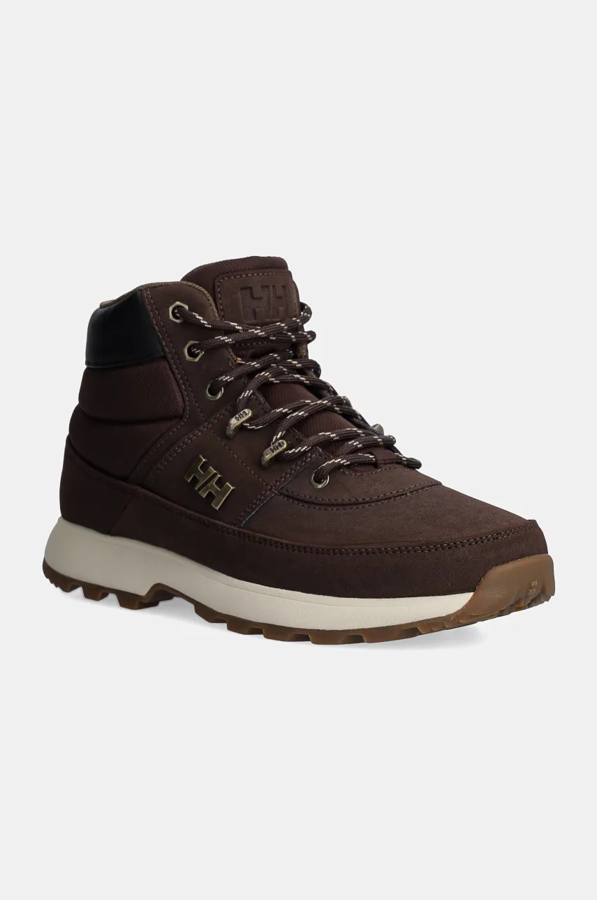 Helly Hansen sneakers Woodlands 2 barbati, culoarea maro, izolare usoara, 12034