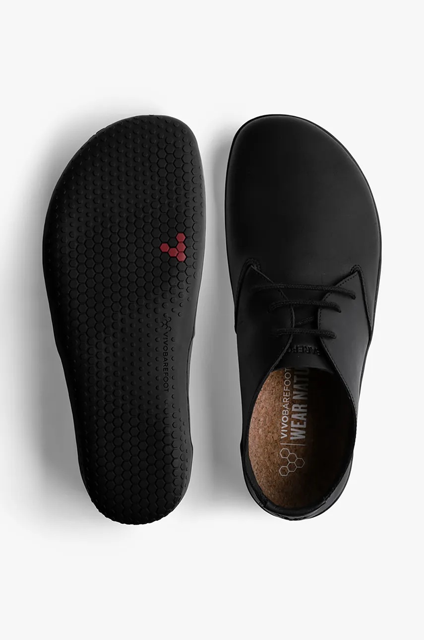 Δερμάτινα κλειστά παπούτσια Vivobarefoot RA IV χρώμα: μαύρο, 305102 φωτογραφία