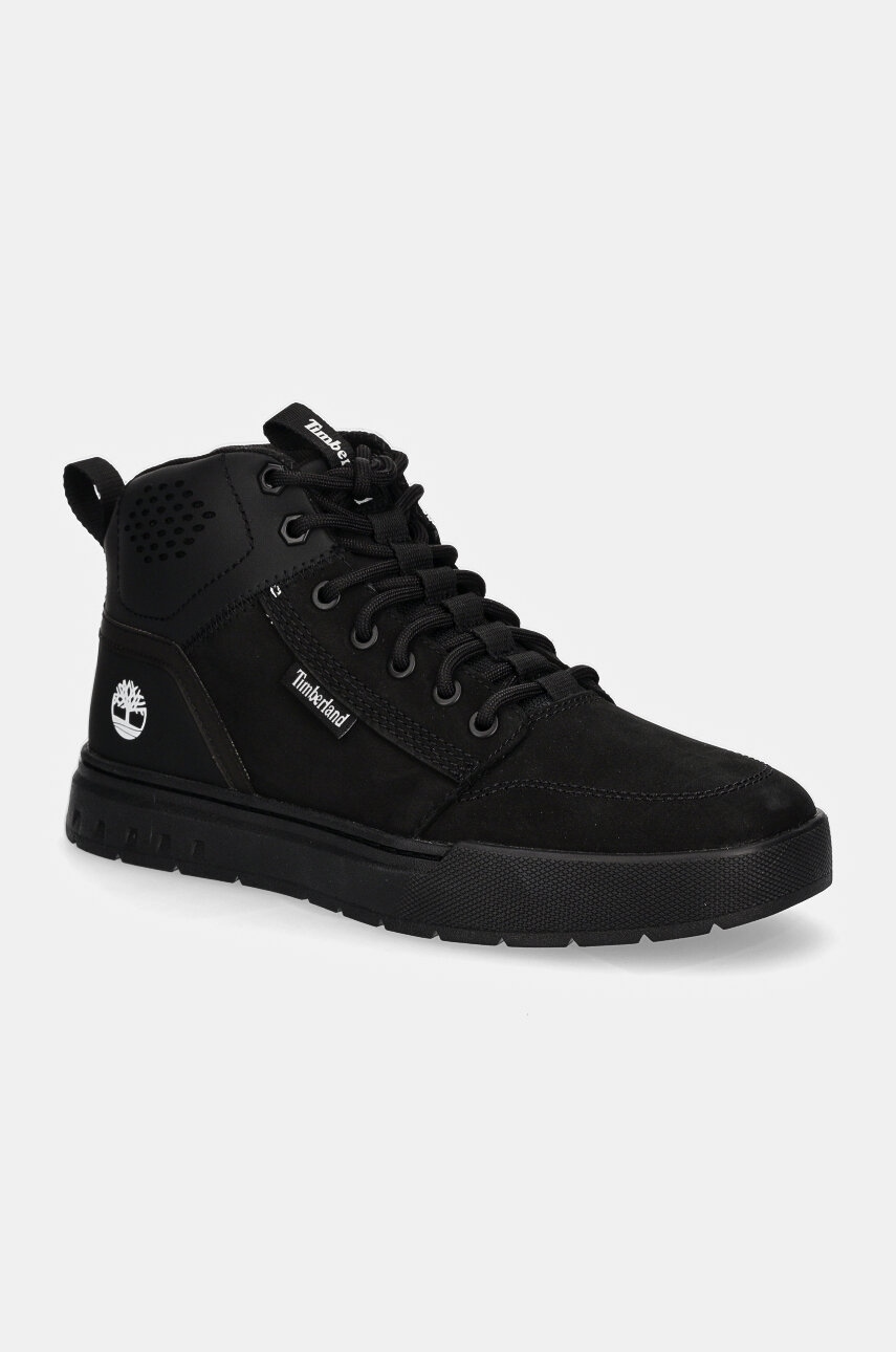 Timberland pantofi inalti Maple Grove Sport barbati, culoarea negru, TB0A2DJQ0011