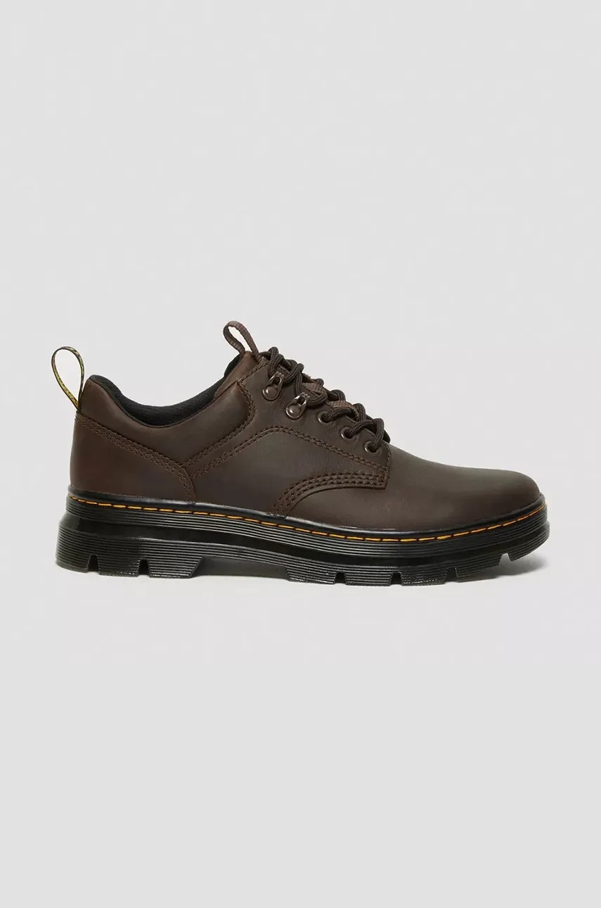 Dr. Martens pantofi de piele Reeder barbati, culoarea maro, DM27103207