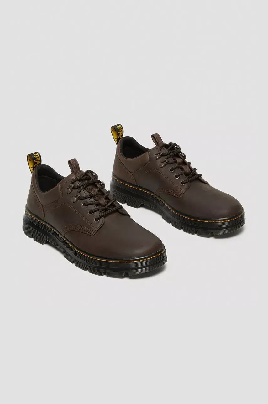 Кожаные туфли Dr. Martens Reeder мужские цвет коричневый DM27103207 Кожаные туфли Dr. Martens Reeder мужские цвет коричневый DM27103207