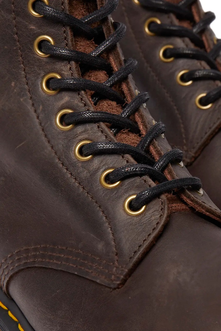 Шкіряні черевики Dr. Martens 1460 чоловічі колір коричневий DM31871201 