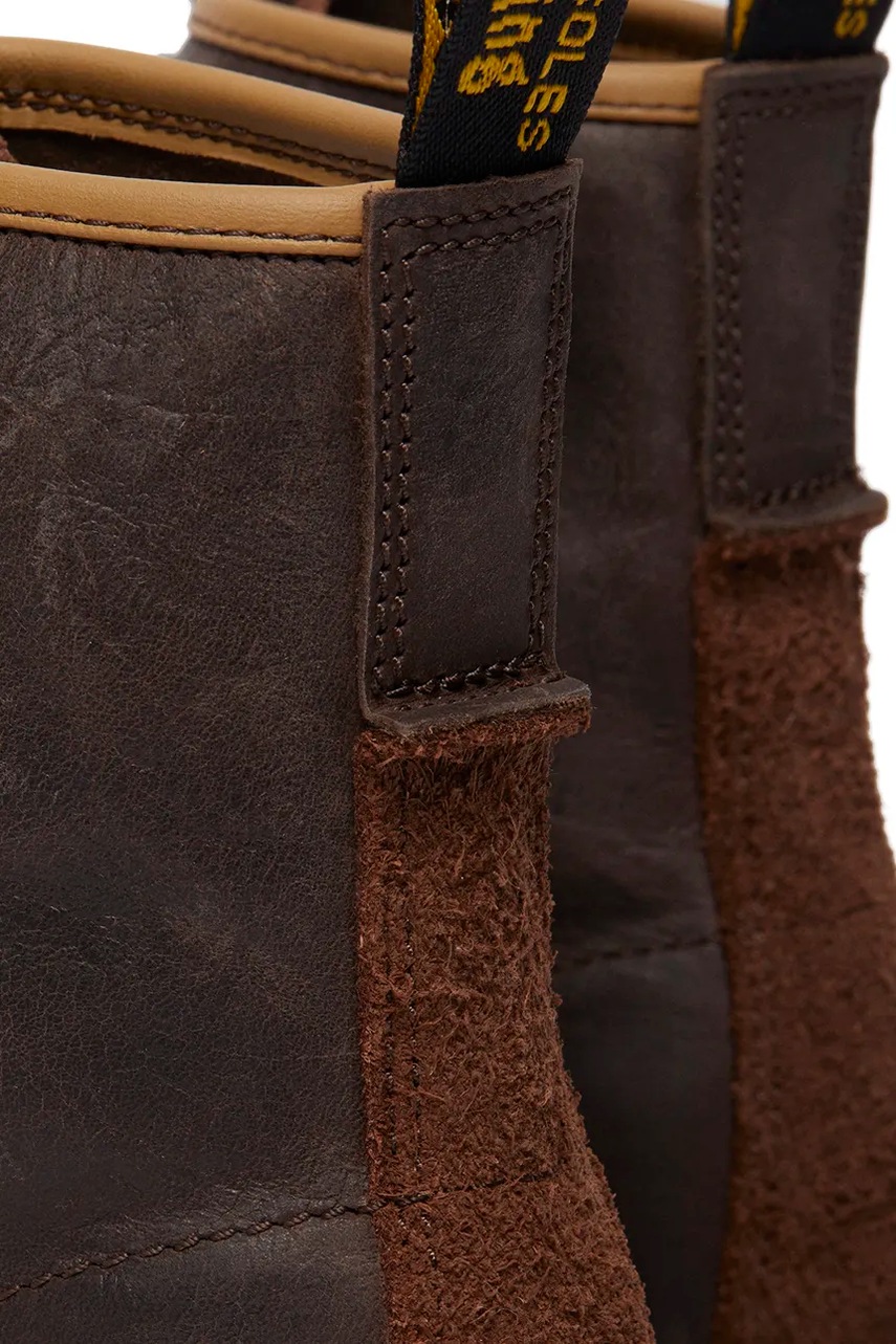 Шкіряні черевики Dr. Martens 1460 чоловічі колір коричневий DM31871201 
