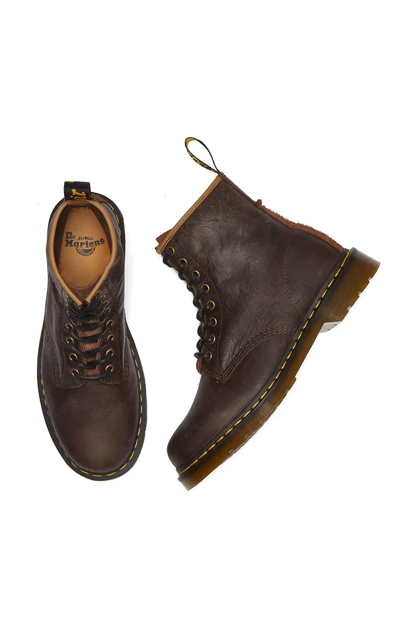 Шкіряні черевики Dr. Martens 1460 чоловічі колір коричневий DM31871201 