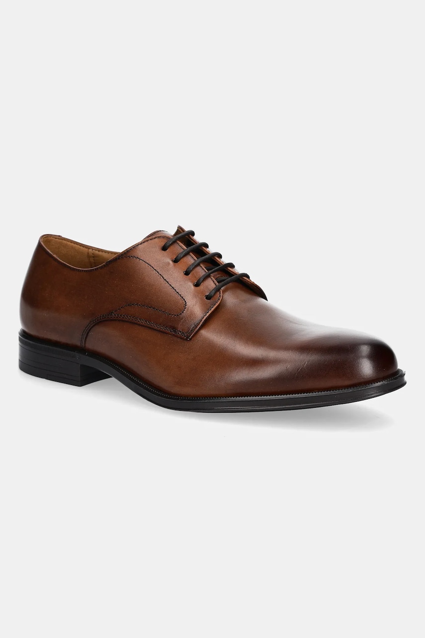Hackett London pantofi de piele DUKE MASTER barbati, culoarea maro, HMS21407 Hackett London pantofi de piele DUKE MASTER barbati, culoarea maro, HMS21407