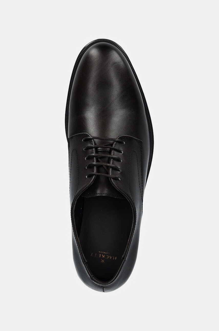 Δερμάτινα κλειστά παπούτσια Hackett London DUKE MASTER χρώμα: καφέ, HMS21407 φωτογραφία