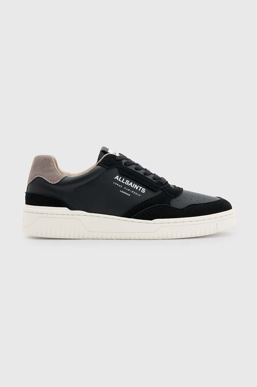 

Кожени маратонки AllSaints Regan Low Top в черно M053FB, Черен