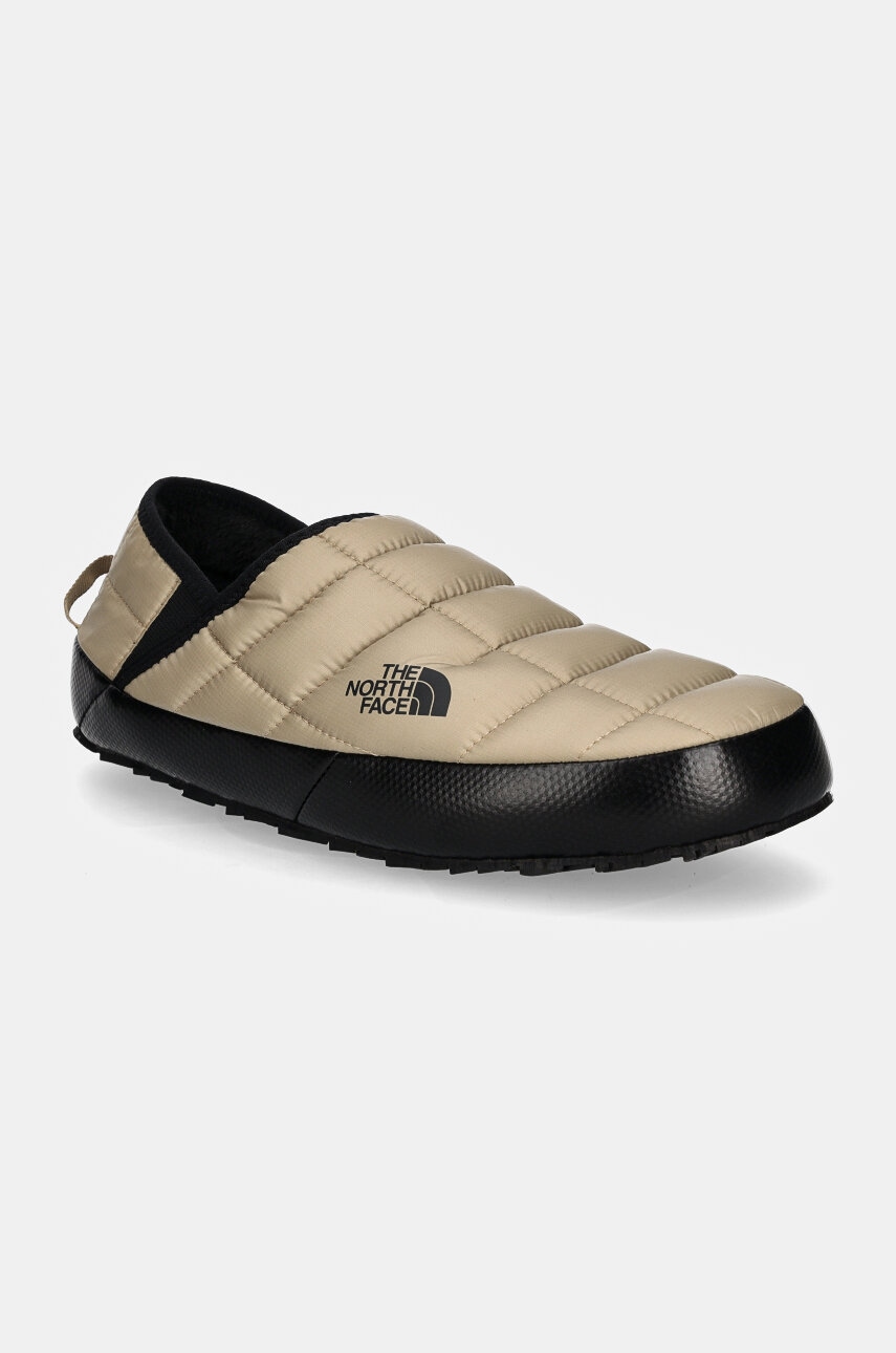 The North Face papuci de casa Thermoball Traction Mule V culoarea bej, NF0A3UZNVJU1 The North Face papuci de casa Thermoball Traction Mule V culoarea bej, NF0A3UZNVJU1