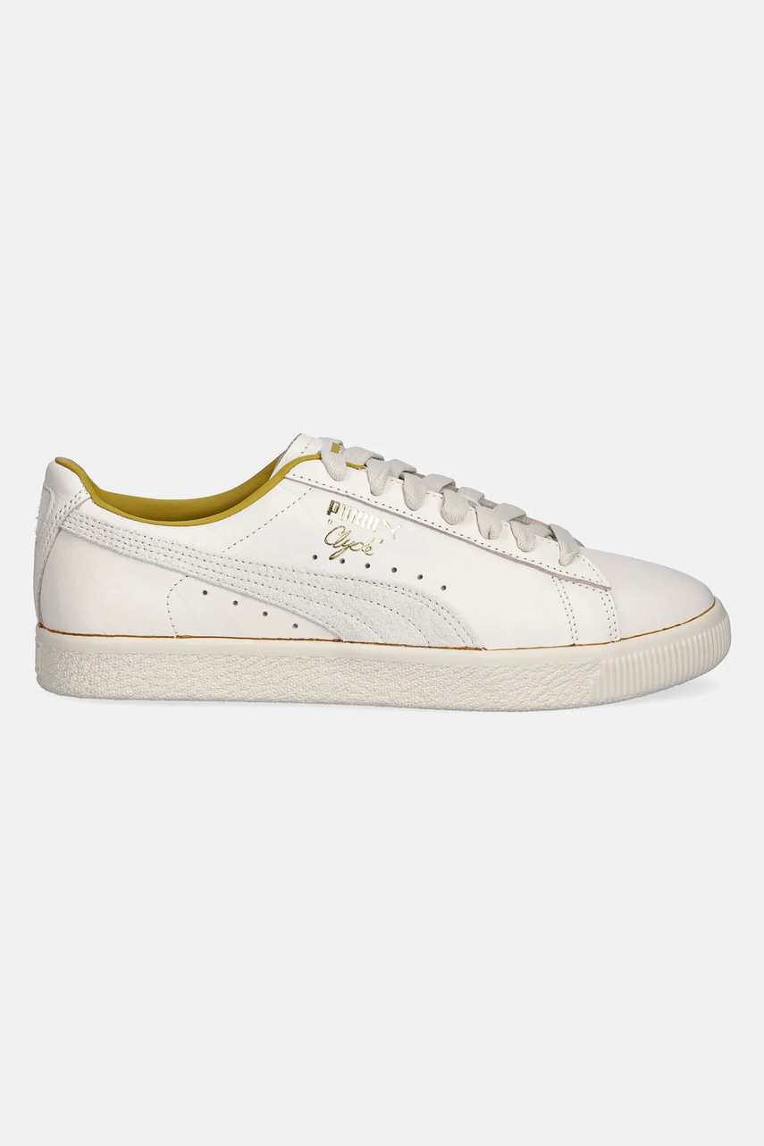Кожаные кроссовки Puma Clyde The NeverWorn IV цвет бежевый 398702