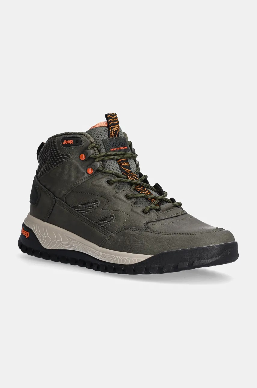 

Обувки Jeep CANYON TRAIL MID в зелено JM42151A, Зелен