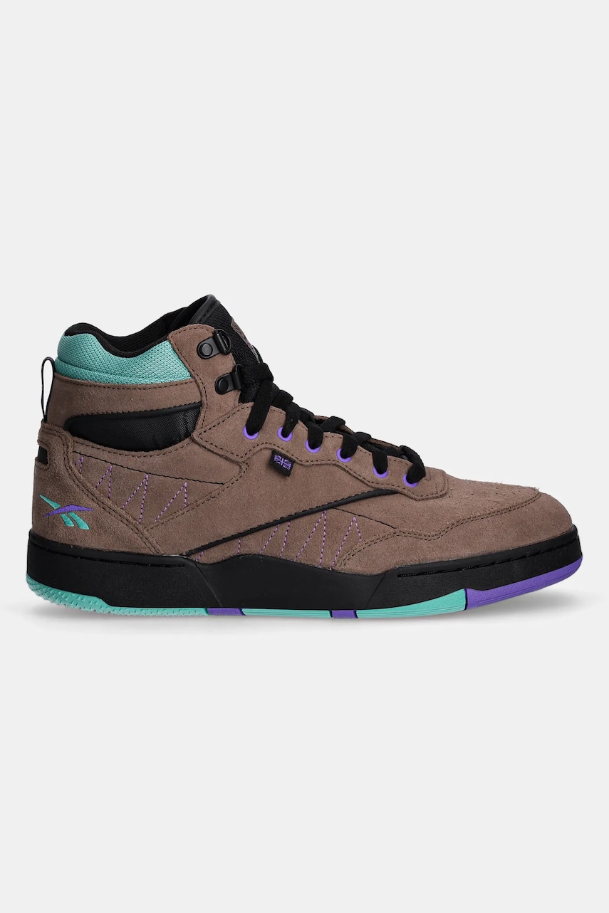 Замшевые кроссовки Reebok BB 4000 II MID цвет коричневый 100201347 Замшевые кроссовки Reebok BB 4000 II MID цвет коричневый 100201347