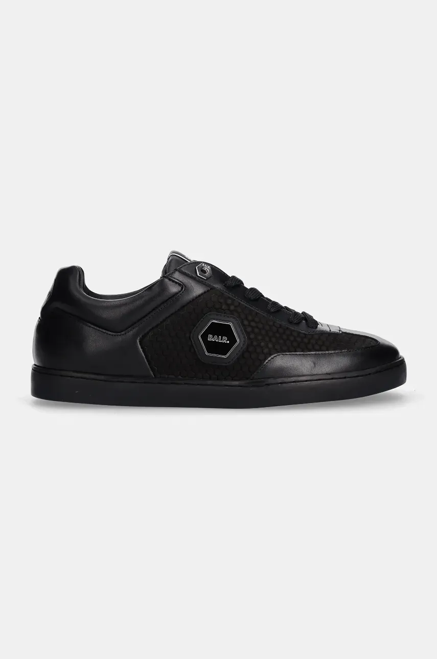 Кожаные кроссовки BALR. Q-Series Classic Cup Sneaker цвет чёрный B1511.1032 Кожаные кроссовки BALR. Q-Series Classic Cup Sneaker цвет чёрный B1511.1032