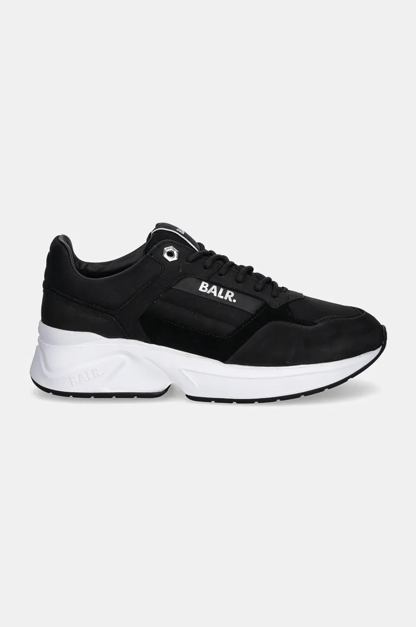 Кожаные кроссовки BALR. Brand Luxe Runner цвет чёрный B1511.1043 Кожаные кроссовки BALR. Brand Luxe Runner цвет чёрный B1511.1043