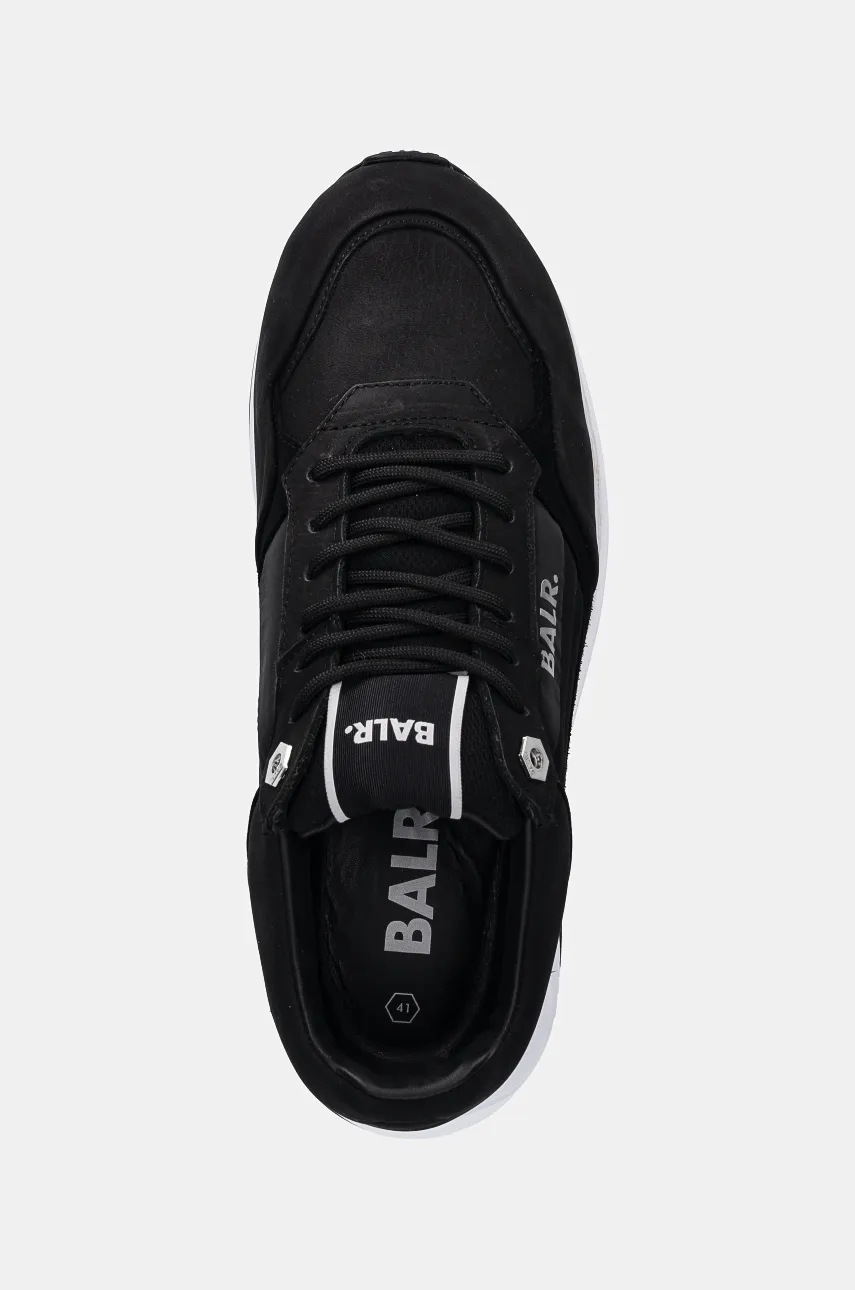 Δερμάτινα αθλητικά παπούτσια BALR. Brand Luxe Runner χρώμα: μαύρο, B1511.1043 φωτογραφία