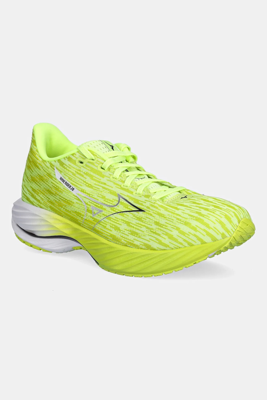 Mizuno pantofi de alergat Wave Rider 28 culoarea verde, J1GC2403