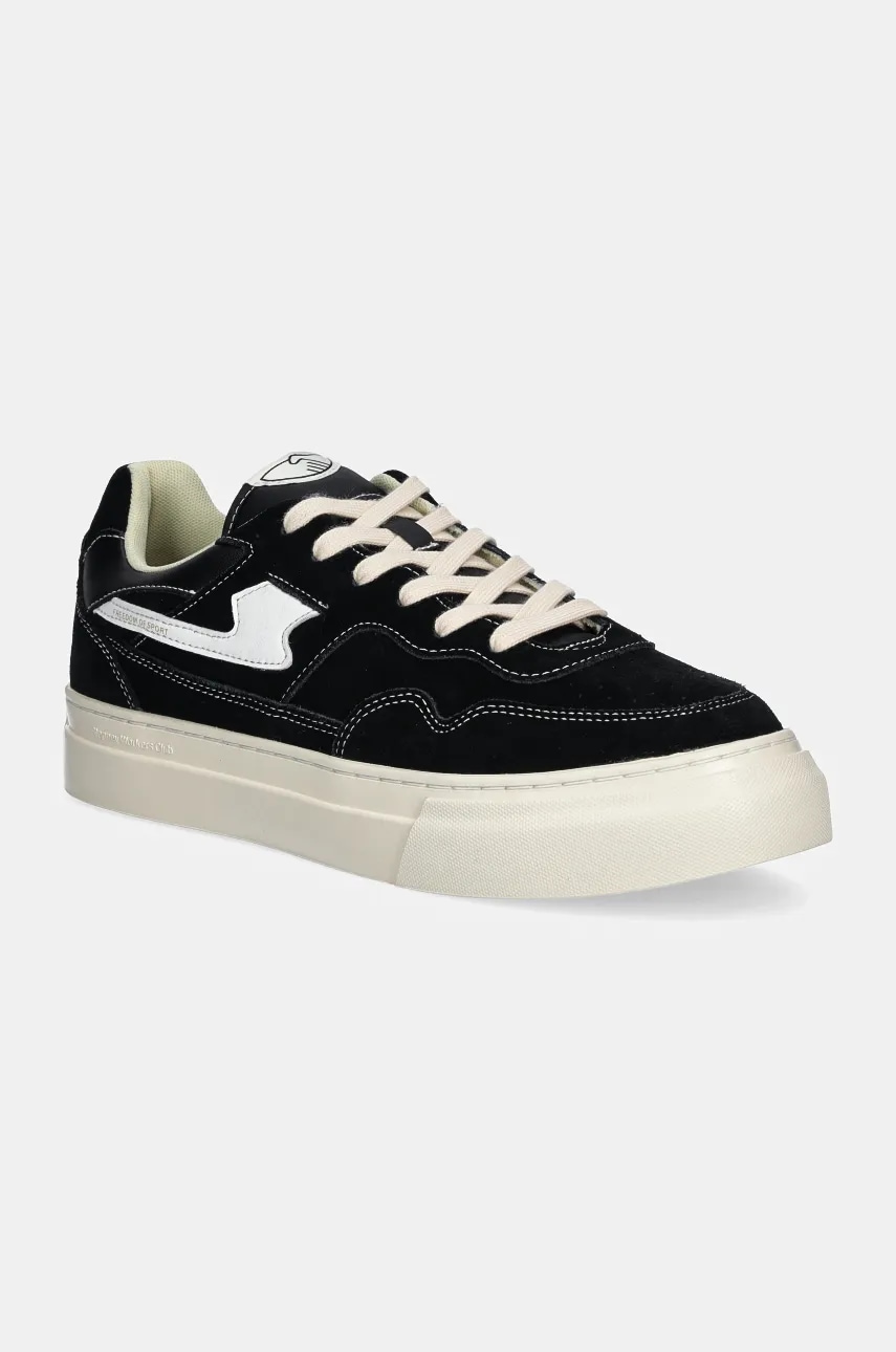 Stepney Workers Club sneakers din piele intoarsă Pearl S-Strike Suede culoarea negru, YA23015