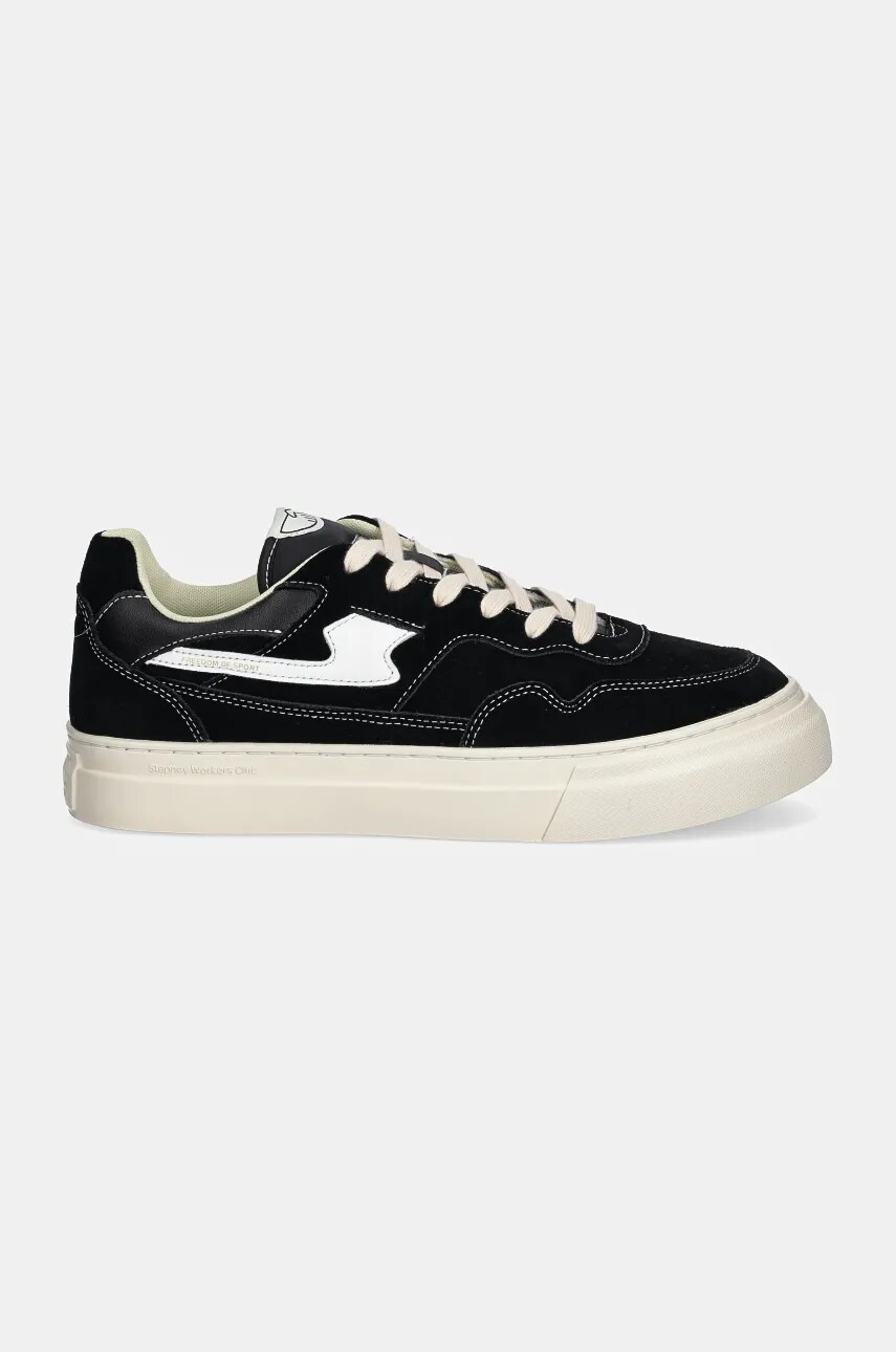 Замшевые кроссовки Stepney Workers Club Pearl S-Strike Suede цвет чёрный YA23015 Замшевые кроссовки Stepney Workers Club Pearl S-Strike Suede цвет чёрный YA23015