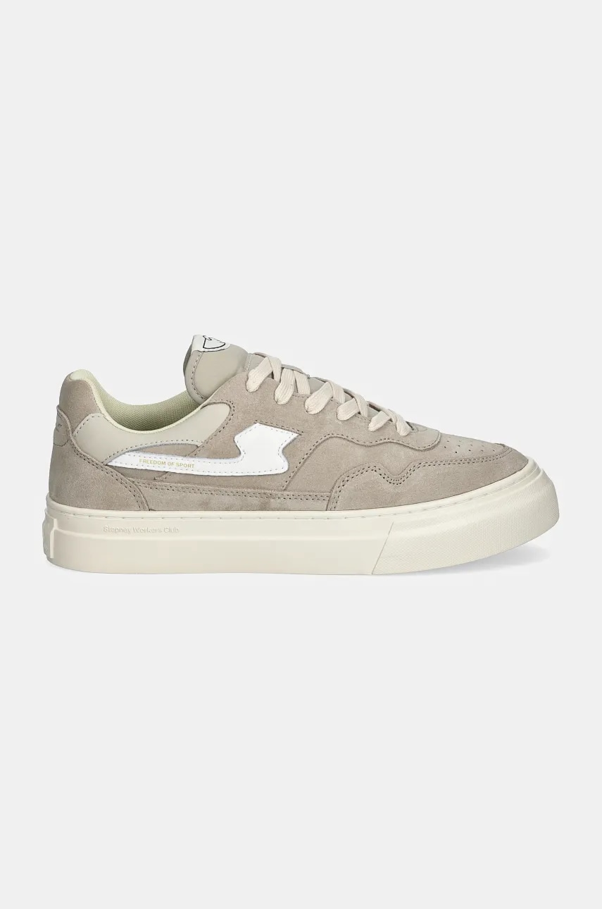 Кроссовки Stepney Workers Club Pearl S-Strike Suede цвет серый YA23535 Кроссовки Stepney Workers Club Pearl S-Strike Suede цвет серый YA23535