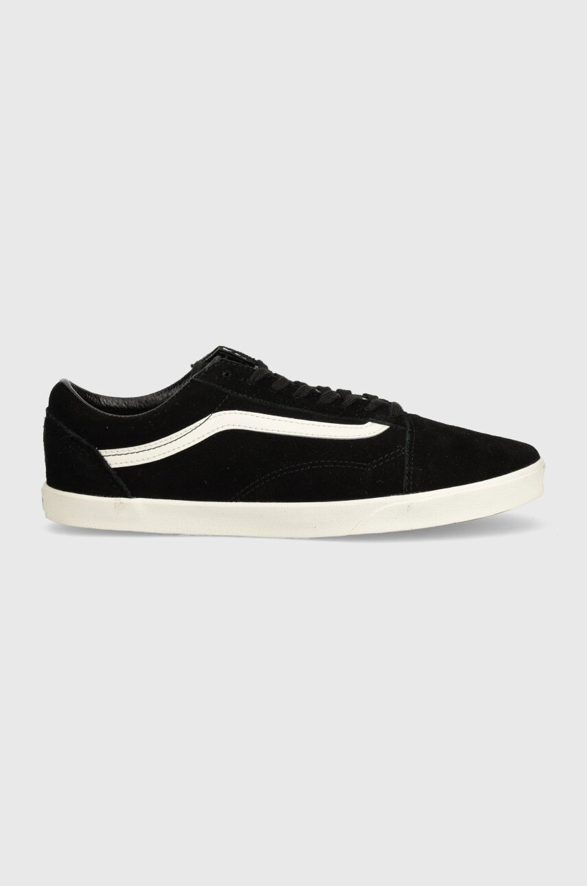 Σουέτ sneakers Vans Old Skool Lowpro χρώμα: μαύρο, VN000D0E1KP1 φωτογραφία