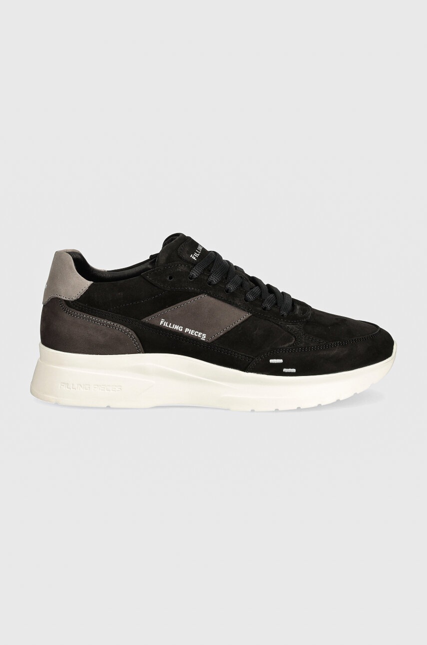 Σουέτ αθλητικά παπούτσια Filling Pieces Jet Runner χρώμα: μαύρο, 58122841861 φωτογραφία